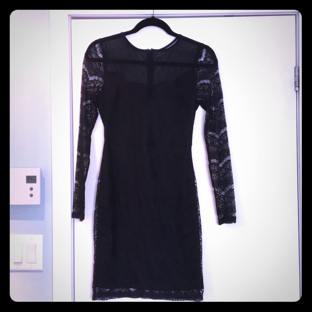 BNWTO Black lace XS dress Dynamite